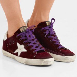Golden Goose Superstar Purple Velvet Size 7